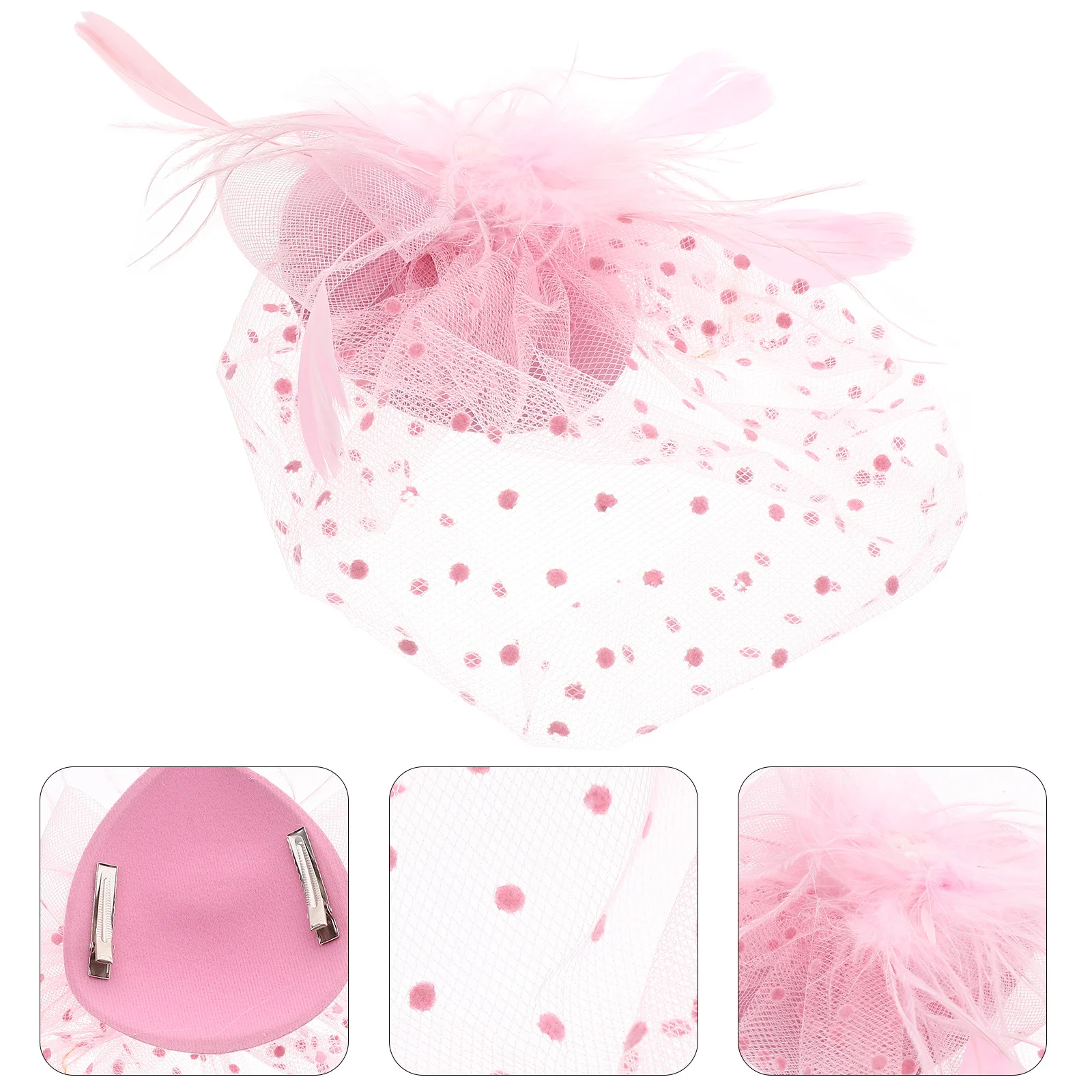 Mesh Hair Accessories Has Women's Fascinators Ladies Tea Party Hats for Charm Headpiece Clip Bride Miss
Mesh Hair Accessories Has Women's Fascinators Ladies Tea Party Hats for Charm Headpiece Clip Bride Miss