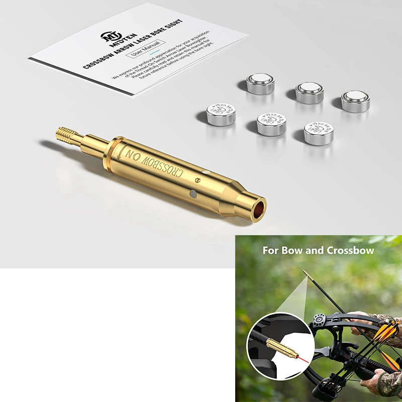 MidTen Crossbow Laser Bore Sight with On/Off Switch Red Laser Bow Archery Crossbow Arrow Bore Site Boresighter Sighting
MidTen Crossbow Laser Bore Sight with On/Off Switch Red Laser Bow Archery Crossbow Arrow Bore Site Boresighter Sighting
