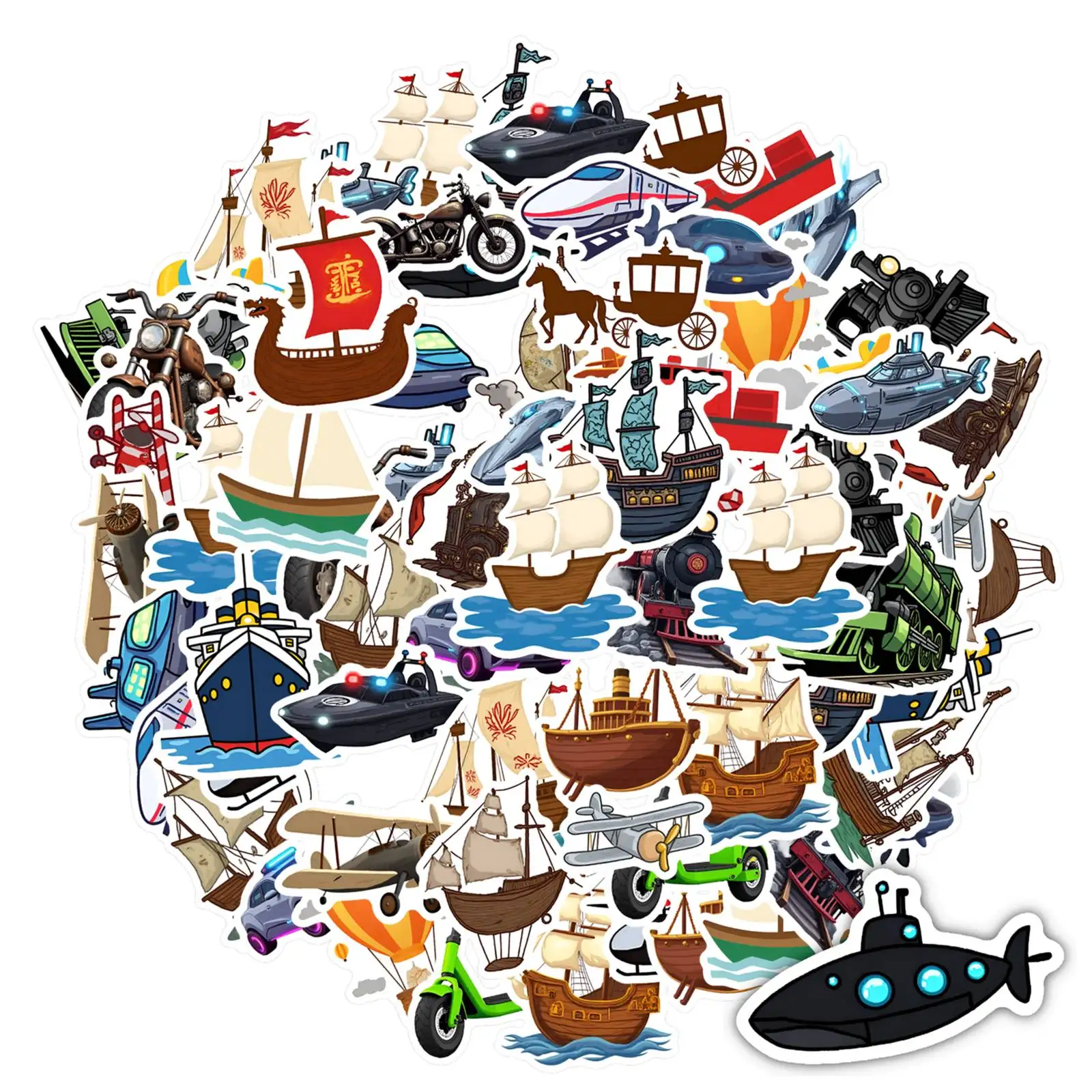 35pcs-50pcs Cartoon Trains Stickers Fun Transportation Transportation Decals School Supplies For Guitar DIY Skateboard Laptop
35pcs-50pcs Cartoon Trains Stickers Fun Transportation Transportation Decals School Supplies For Guitar DIY Skateboard Laptop