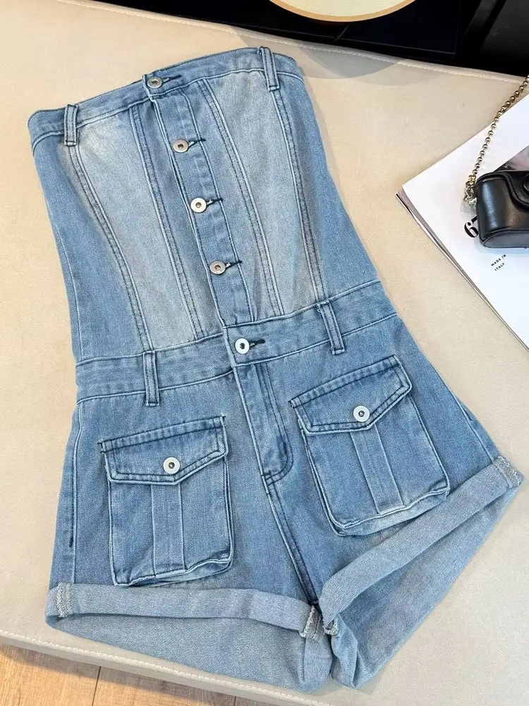Summer Fashion Sleeveless Bowknot Shorts Playsuits Sexy Skinny Bodysuit Bodycon Slim Female Women's Jumpsuits and Rompers
Summer Fashion Sleeveless Bowknot Shorts Playsuits Sexy Skinny Bodysuit Bodycon Slim Female Women's Jumpsuits and Rompers