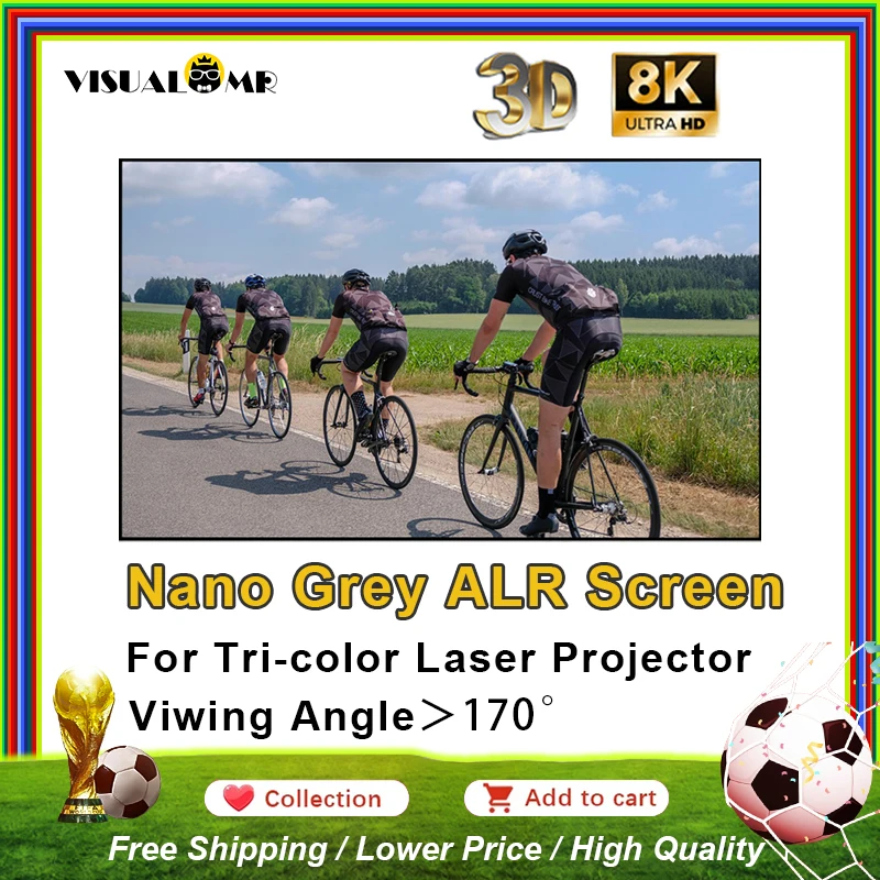 Hot ALR Projection Screen Dedicated for Tri-color Laser Projector Nano Grey Ambient Light Fixed Frame Ultra Narrow Bezel 4K 8K
Hot ALR Projection Screen Dedicated for Tri-color Laser Projector Nano Grey Ambient Light Fixed Frame Ultra Narrow Bezel 4K 8K