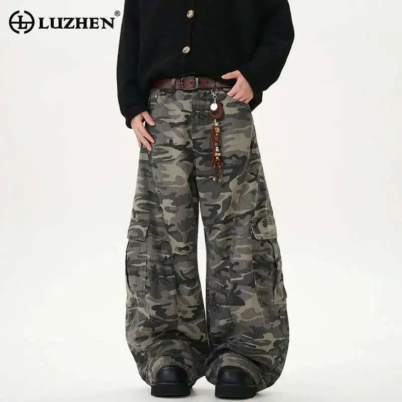 LUZHEN 2025 New Fashion Camouflage Printed Loose Wide Leg Denim Pants Men's Stylish High Quality Straight Casual Jeans LZ9968
LUZHEN 2025 New Fashion Camouflage Printed Loose Wide Leg Denim Pants Men's Stylish High Quality Straight Casual Jeans LZ9968