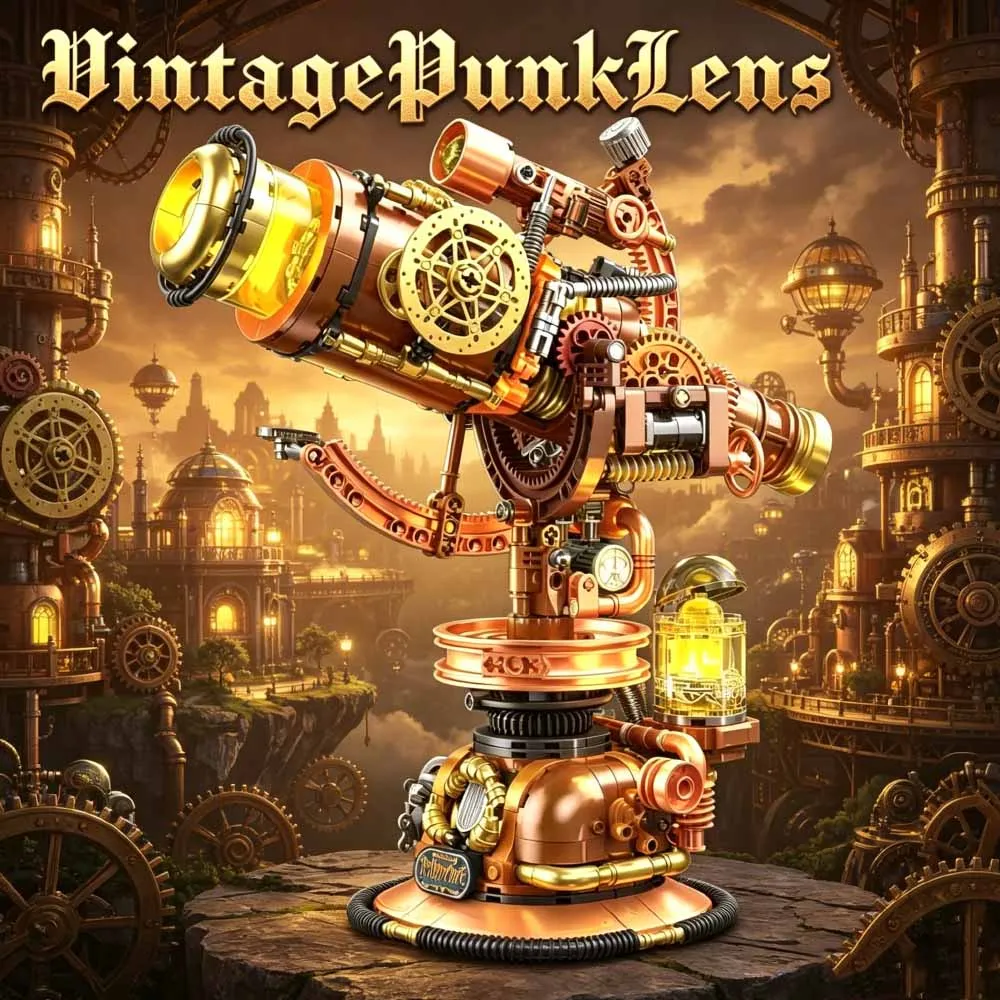 New Arrival Steam Punk Retro Telescope with light Building blocks Moc room decoration for gift puzzle Christmas Adult 797pcs
New Arrival Steam Punk Retro Telescope with light Building blocks Moc room decoration for gift puzzle Christmas Adult 797pcs