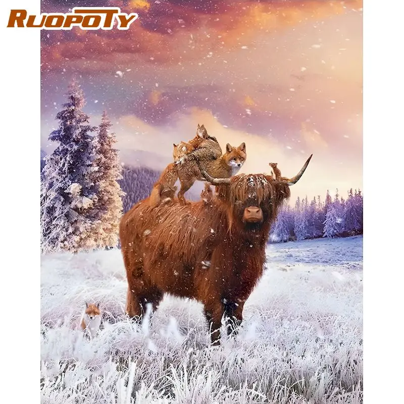 RUOPOTY Diamond Painting Full Drill Square Fox And Ox Diamond Embroidery Sale Animals Diamond Rhinestones Pictures
RUOPOTY Diamond Painting Full Drill Square Fox And Ox Diamond Embroidery Sale Animals Diamond Rhinestones Pictures