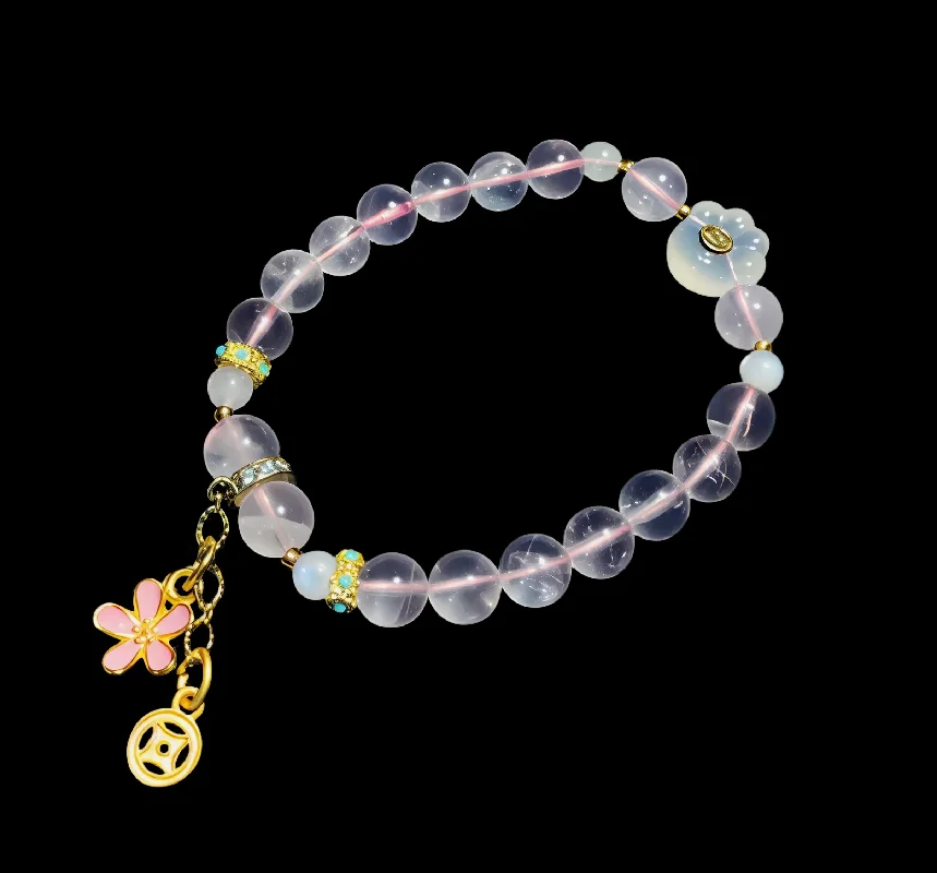 Jewelry Bracelet Fashion White Crystal Cat Paw Women's Bracelets Handmade Attract Luck
Jewelry Bracelet Fashion White Crystal Cat Paw Women's Bracelets Handmade Attract Luck