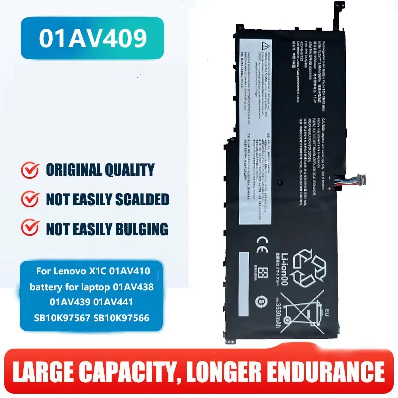 New 01AV409 replacement For Lenovo X1C 01AV410 battery for laptop 01AV438 01AV439 01AV441 SB10K97567 SB10K97566 battery
New 01AV409 replacement For Lenovo X1C 01AV410 battery for laptop 01AV438 01AV439 01AV441 SB10K97567 SB10K97566 battery