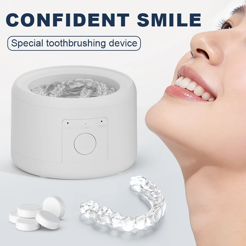 USB электрический ультразвуковой очиститель для ухода за зубами, многофункциональный для протезов, брекетов, фиксаторов, дисперсимые чистящие таблетки в комплекте
USB электрический ультразвуковой очиститель для ухода за зубами, многофункциональный для протезов, брекетов, фиксаторов, дисперсимые чистящие таблетки в комплекте