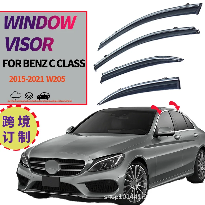 Подходит для оконных козырьков Benz C Class W205.
Подходит для оконных козырьков Benz C Class W205.