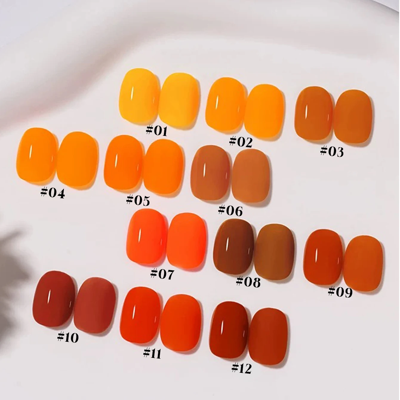 12ml Orange Brown Gel Polish Set Solid Color UV Gel Nail Polish Non-Chipping Soak Off Nail Varnish for Women DIY Nail Art
12ml Orange Brown Gel Polish Set Solid Color UV Gel Nail Polish Non-Chipping Soak Off Nail Varnish for Women DIY Nail Art