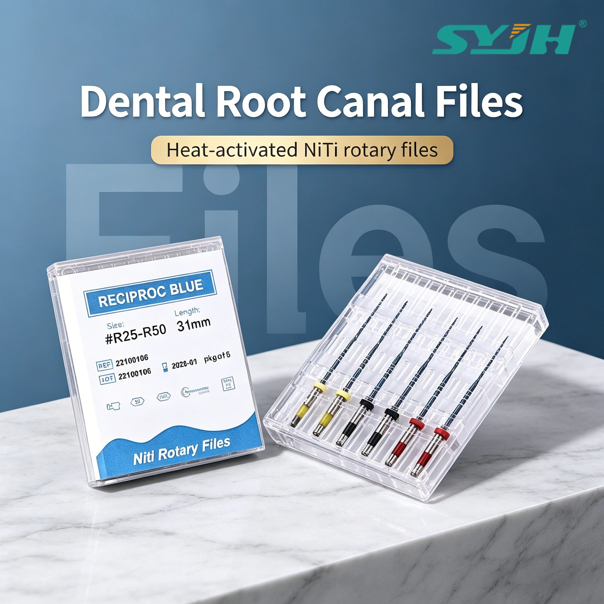 30Pcs/5Box Dental Rotary Files Blue 21/25/31mm Rotary File Niti Heat Activation Endodontic Use Root Canal Odontologia Accesorios
30Pcs/5Box Dental Rotary Files Blue 21/25/31mm Rotary File Niti Heat Activation Endodontic Use Root Canal Odontologia Accesorios