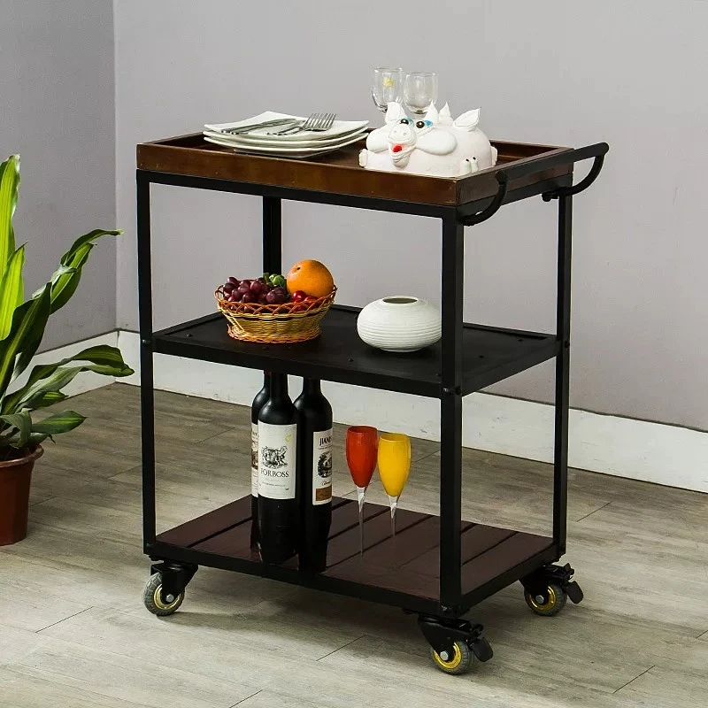 American retro mobile dining cart trolley restaurant solid wood wine delivery cart trolley kitchen rack home
American retro mobile dining cart trolley restaurant solid wood wine delivery cart trolley kitchen rack home