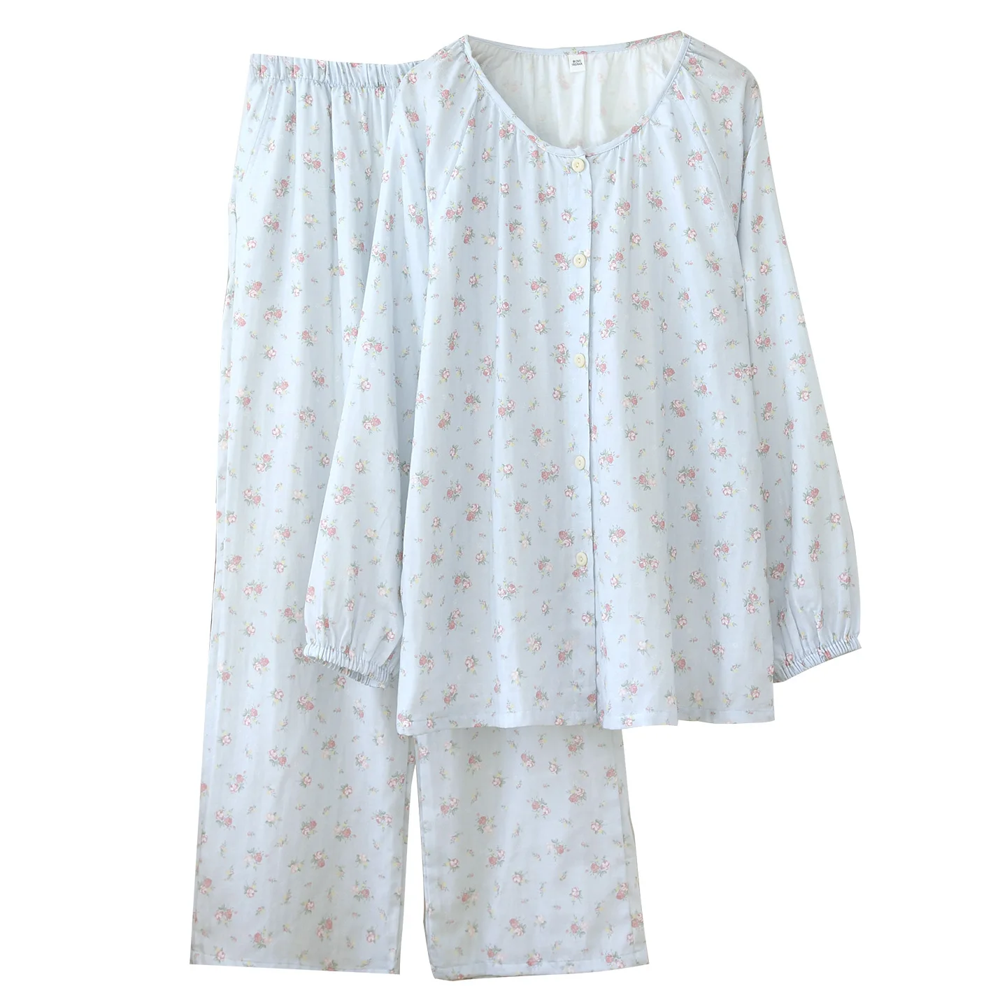 Trousers Pajamas Suit for Women's Spring Autumn Homewear Print Floral Cotton Long Sleeve Shirt Pants Soft Clothes
Trousers Pajamas Suit for Women's Spring Autumn Homewear Print Floral Cotton Long Sleeve Shirt Pants Soft Clothes