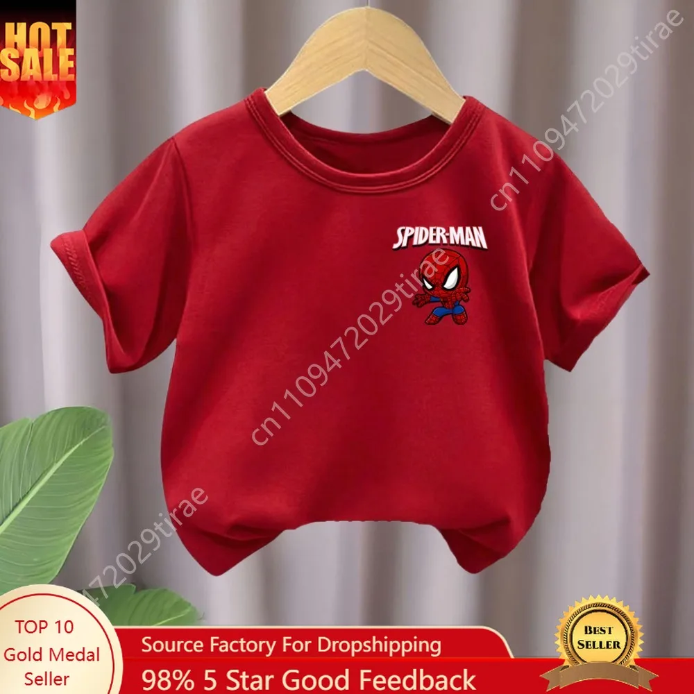 Marvel Summer Fashion Casual T Shirt Spiderman Printed O Neck Short Sleeve Tops Outdoor Clothes Breathable Top New Cosplay
Marvel Summer Fashion Casual T Shirt Spiderman Printed O Neck Short Sleeve Tops Outdoor Clothes Breathable Top New Cosplay