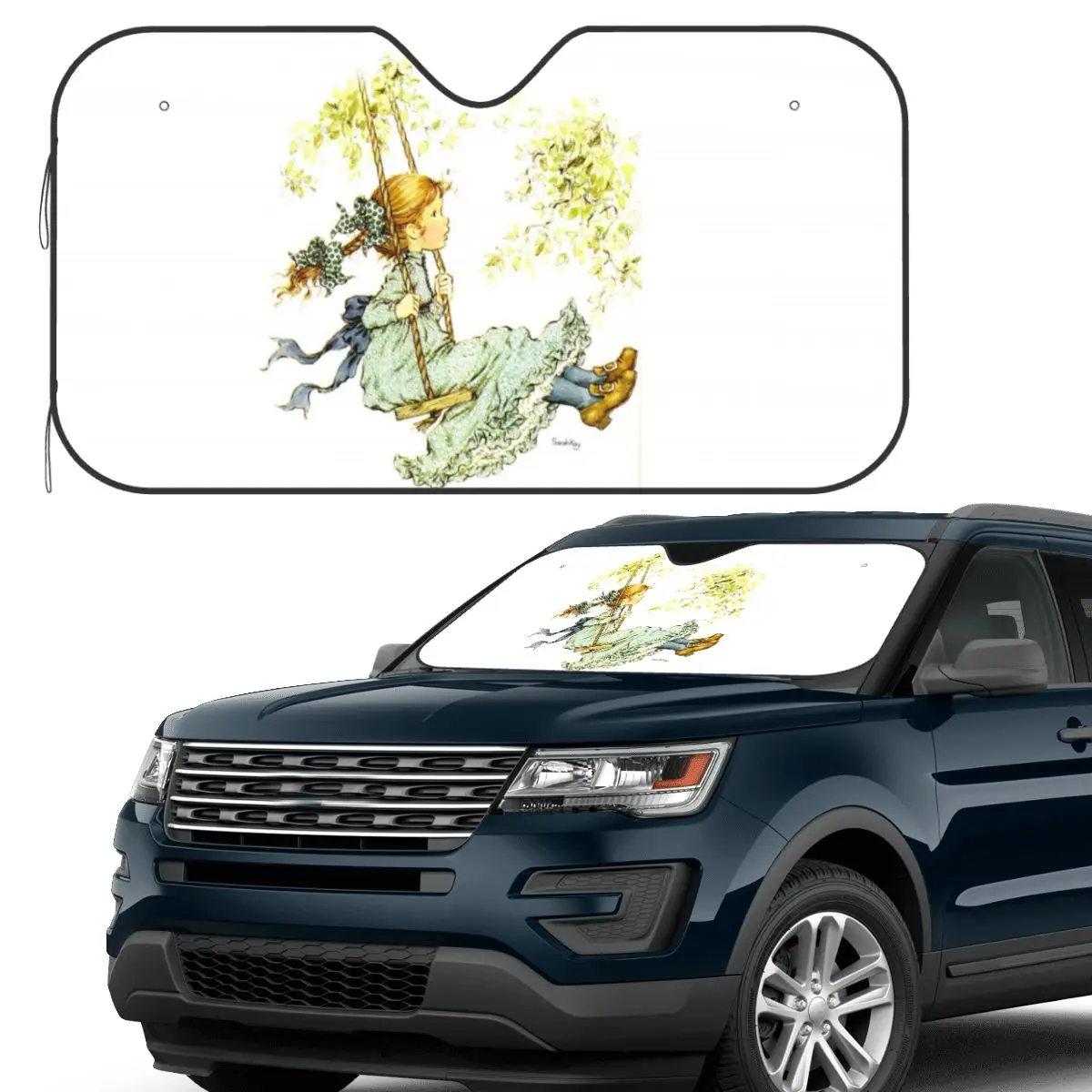 Sarah Kay Swing Girl Sunshade Windscreen Car Front Windshield Window Sun Visor Accessories Covers
Sarah Kay Swing Girl Sunshade Windscreen Car Front Windshield Window Sun Visor Accessories Covers