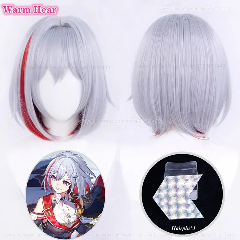 2023 Topaz Cosplay Wig Game Wigs Short 35cm Grey Purple Highlights Red Wig Heat Resistant Synthetic Wigs + Wig Cap
2023 Topaz Cosplay Wig Game Wigs Short 35cm Grey Purple Highlights Red Wig Heat Resistant Synthetic Wigs + Wig Cap