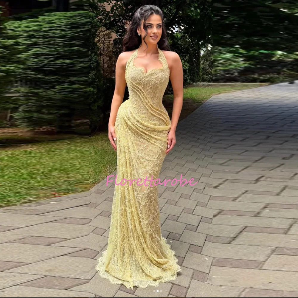 Customized Yellow Mermaid Lace Evening Dresses فساتين سهرة Vestidos De Festa Sexy Beads Prom Dress Elegant Party Gowns
Customized Yellow Mermaid Lace Evening Dresses فساتين سهرة Vestidos De Festa Sexy Beads Prom Dress Elegant Party Gowns