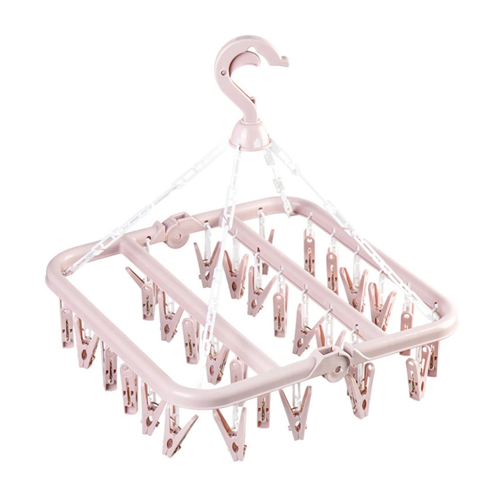 32 Clips Multi Purpose Clip Hanger Sock Underwear Towel Hanger Drying Plastic Easy To Use Green/Blue/Pink
32 Clips Multi Purpose Clip Hanger Sock Underwear Towel Hanger Drying Plastic Easy To Use Green/Blue/Pink