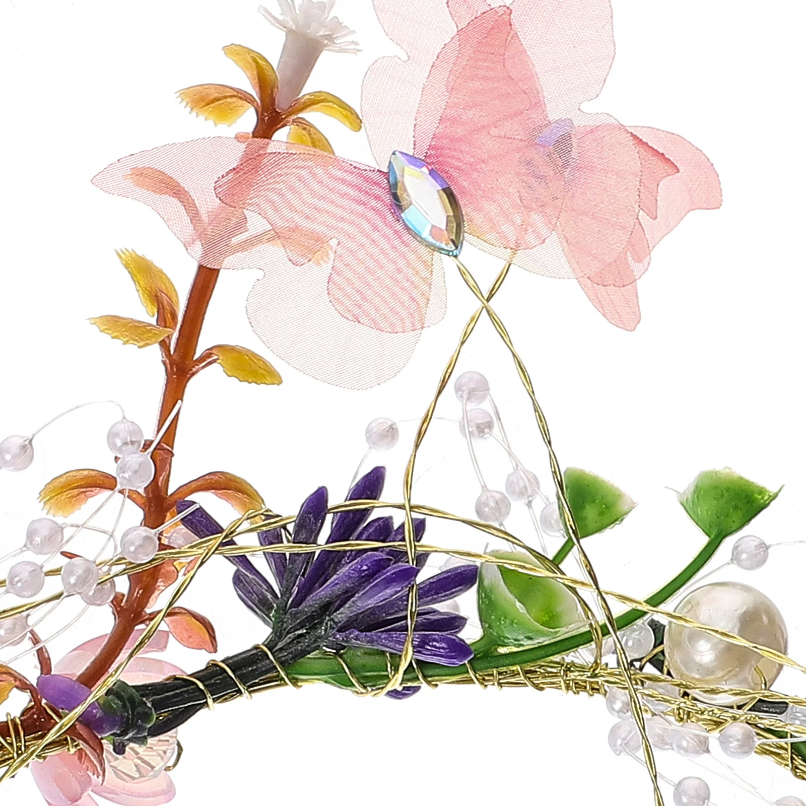 Butterfly Flower Crown Hair Accessory Greenery Boho Headband For Bride Wedding Party Fairy Wreath Women Floral Decor
Butterfly Flower Crown Hair Accessory Greenery Boho Headband For Bride Wedding Party Fairy Wreath Women Floral Decor