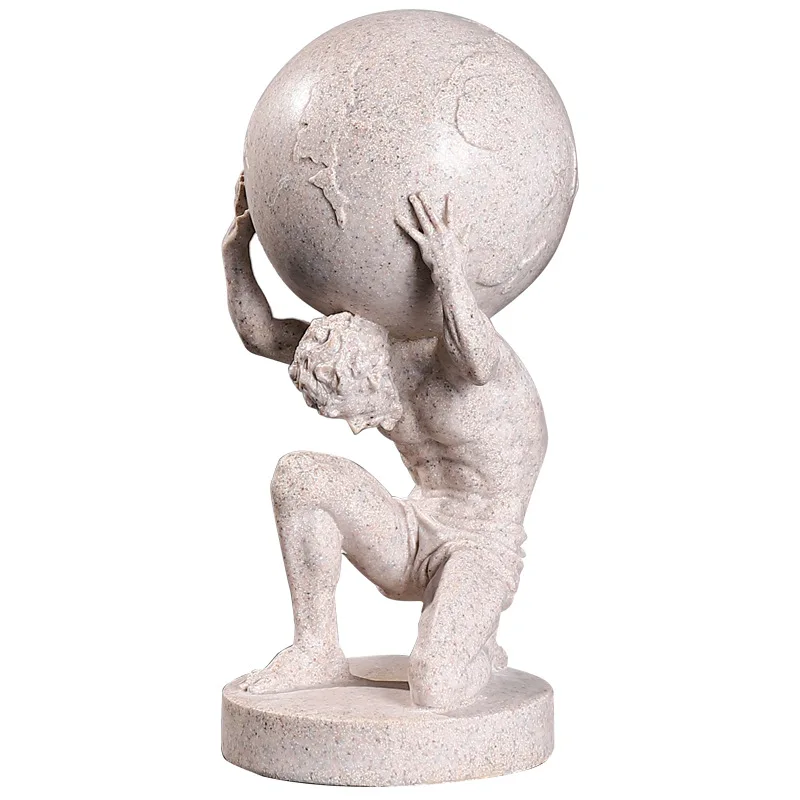 Mythical Character Shrub Lansha Back Earth Atlas God Living Room, Home Decor Ornament
Mythical Character Shrub Lansha Back Earth Atlas God Living Room, Home Decor Ornament
