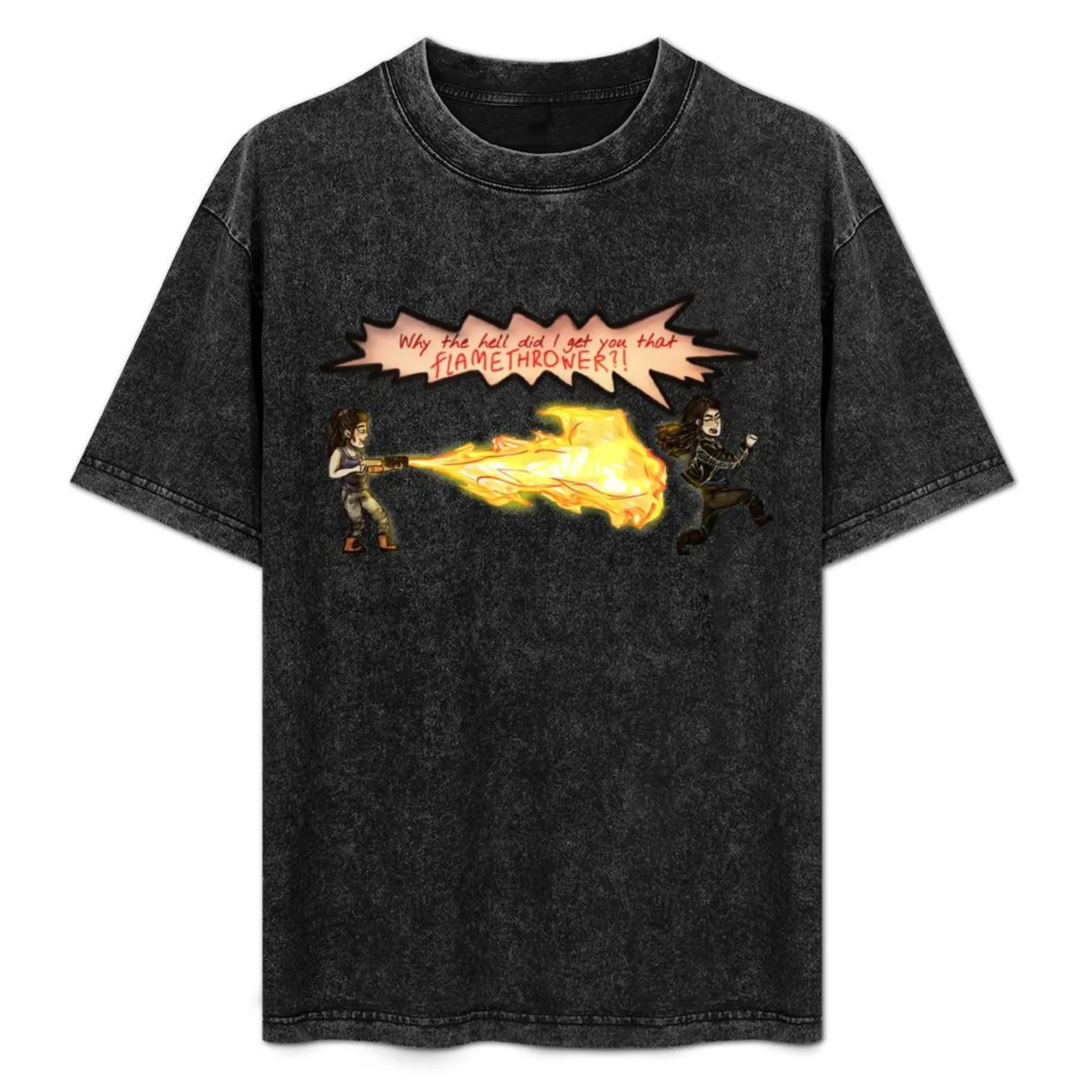 Waverly got her flamethrower!! T-Shirt Basic Solid Color Short Sleeve T-Shirt
Waverly got her flamethrower!! T-Shirt Basic Solid Color Short Sleeve T-Shirt