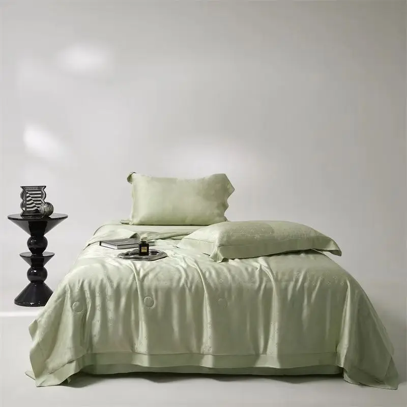 100% Natural Eucalyptus Lyocell Fibre Quilt Summer Blanket Cooling Jacquard Silky Bedding Twin Queen Single Double Bed Comforter
100% Natural Eucalyptus Lyocell Fibre Quilt Summer Blanket Cooling Jacquard Silky Bedding Twin Queen Single Double Bed Comforter
