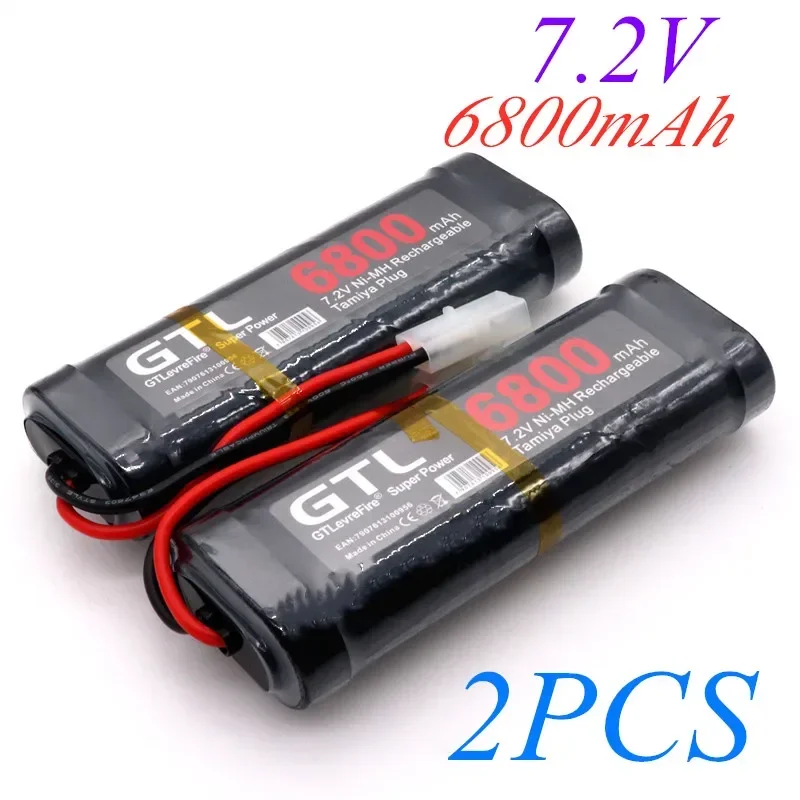 New 7.2V 6800mAh NiMH Battery Pack RC car truck Bugibot tank ni mh Batterias grey dinner power supply
New 7.2V 6800mAh NiMH Battery Pack RC car truck Bugibot tank ni mh Batterias grey dinner power supply
