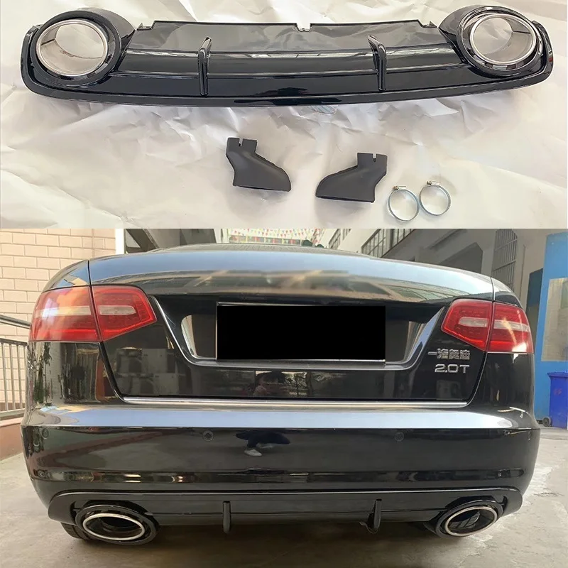 Hot RS6 Style Rear Bumper Diffuser With Exhaust Tailpipe Nozzle Non Sline for Audi A6 S6 C6 2005 2006 2007 2008 2009 2010 2011
Hot RS6 Style Rear Bumper Diffuser With Exhaust Tailpipe Nozzle Non Sline for Audi A6 S6 C6 2005 2006 2007 2008 2009 2010 2011