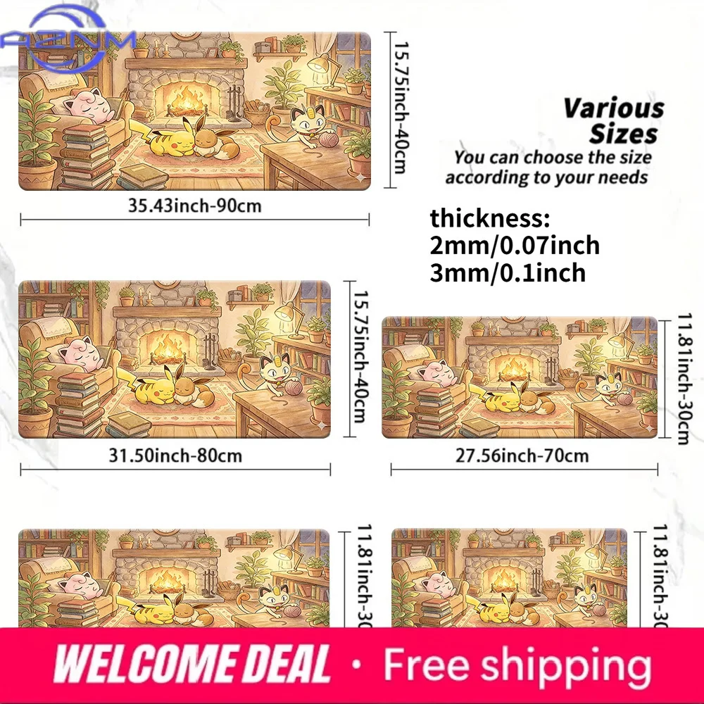 Pokemon Cozy Fireplace Gaming Desk Mat Non-Slip Washable Mouse Pad
Pokemon Cozy Fireplace Gaming Desk Mat Non-Slip Washable Mouse Pad