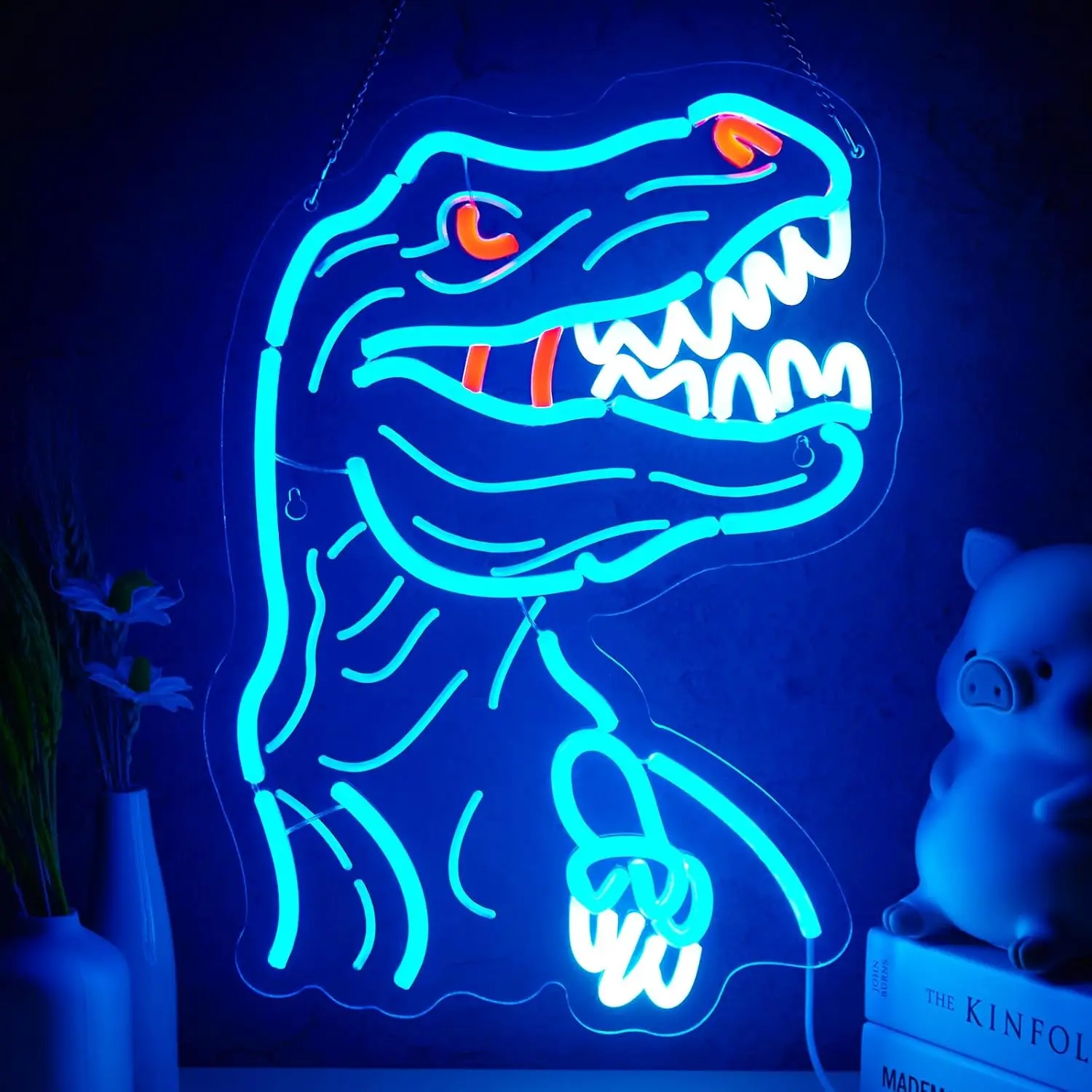 Neon Wall Sign Dimmable Dinosaur Neon Lights for Pub Kids Bedroom Office Man Cave Game Room Decor Aesthetics Draw Birthday Gifts
Neon Wall Sign Dimmable Dinosaur Neon Lights for Pub Kids Bedroom Office Man Cave Game Room Decor Aesthetics Draw Birthday Gifts