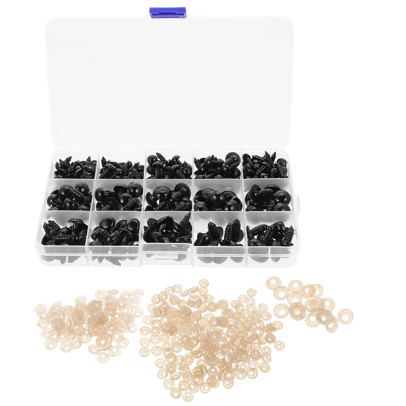 1Set Safety Eyes and Noses Plastic Black Simulation Large Quantity Washers for Stuffed Animal Crochet Craft DIY Supplies
1Set Safety Eyes and Noses Plastic Black Simulation Large Quantity Washers for Stuffed Animal Crochet Craft DIY Supplies
