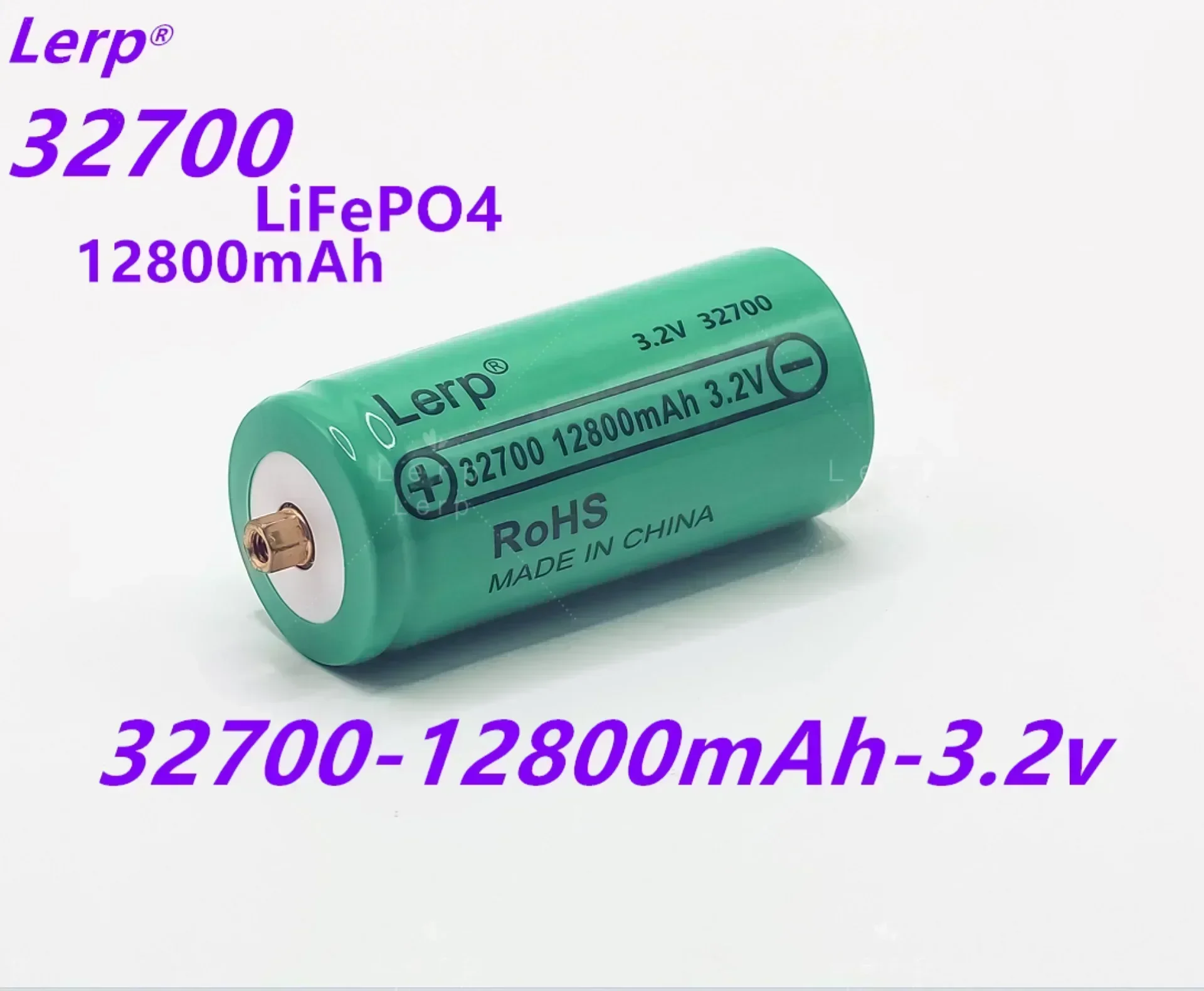 32700 12800mAh 3.2V Professional Screw Lithium Iron Phosphate (LiFePO4) Rechargeable Battery
32700 12800mAh 3.2V Professional Screw Lithium Iron Phosphate (LiFePO4) Rechargeable Battery
