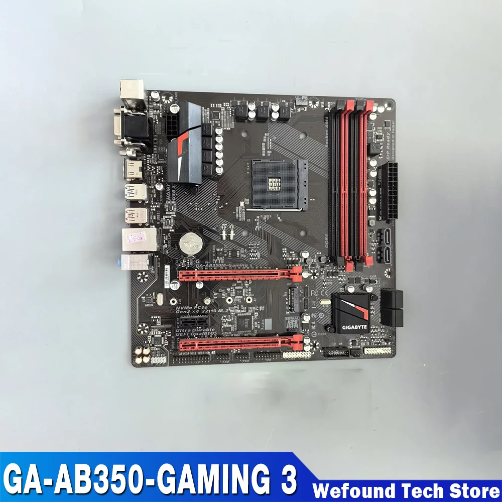 For G-i-g-a-b-y-t-e Motherboard AMD B350 MATX AM4 DDR4 DIMM M2 USB 3.1 GA-AB350-GAMING 3
For G-i-g-a-b-y-t-e Motherboard AMD B350 MATX AM4 DDR4 DIMM M2 USB 3.1 GA-AB350-GAMING 3