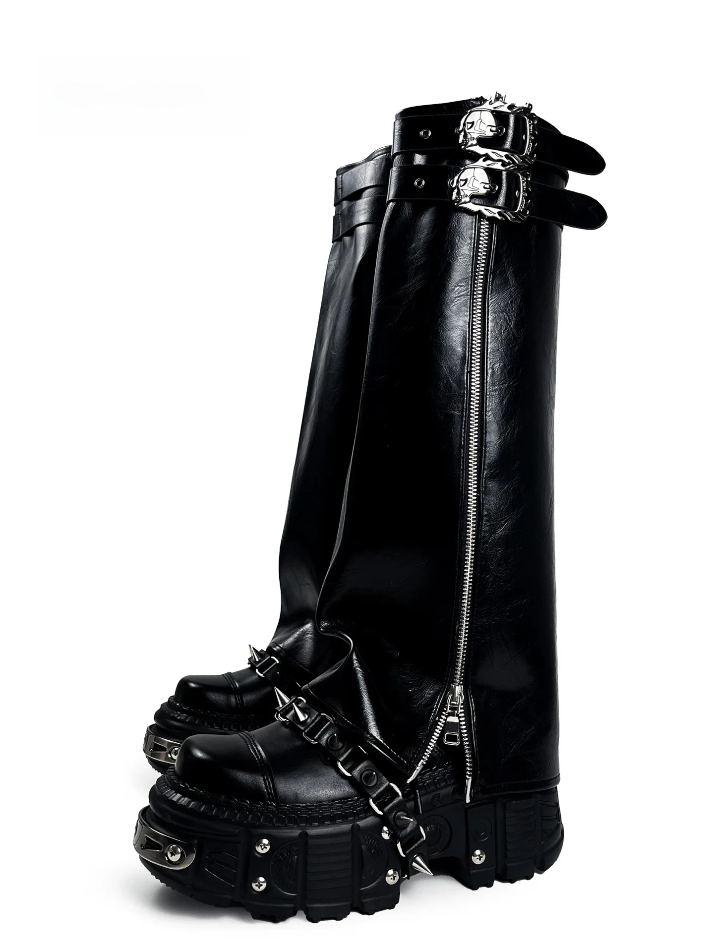 MibVias Original Gothic Thick Bottom Platform Shoes Women's Y2K Cool Short Girls Heightening Single Shoes Punk Style round Toe
MibVias Original Gothic Thick Bottom Platform Shoes Women's Y2K Cool Short Girls Heightening Single Shoes Punk Style round Toe