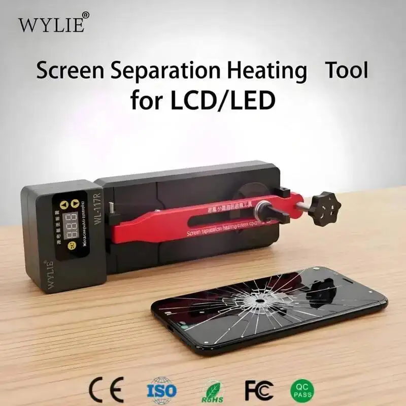 WYLIE Screen Separation Heating Tool 0-150℃ Digital Display Adjustable for iPhone Samsung Android Phone Screen Rear Case Repair
WYLIE Screen Separation Heating Tool 0-150℃ Digital Display Adjustable for iPhone Samsung Android Phone Screen Rear Case Repair