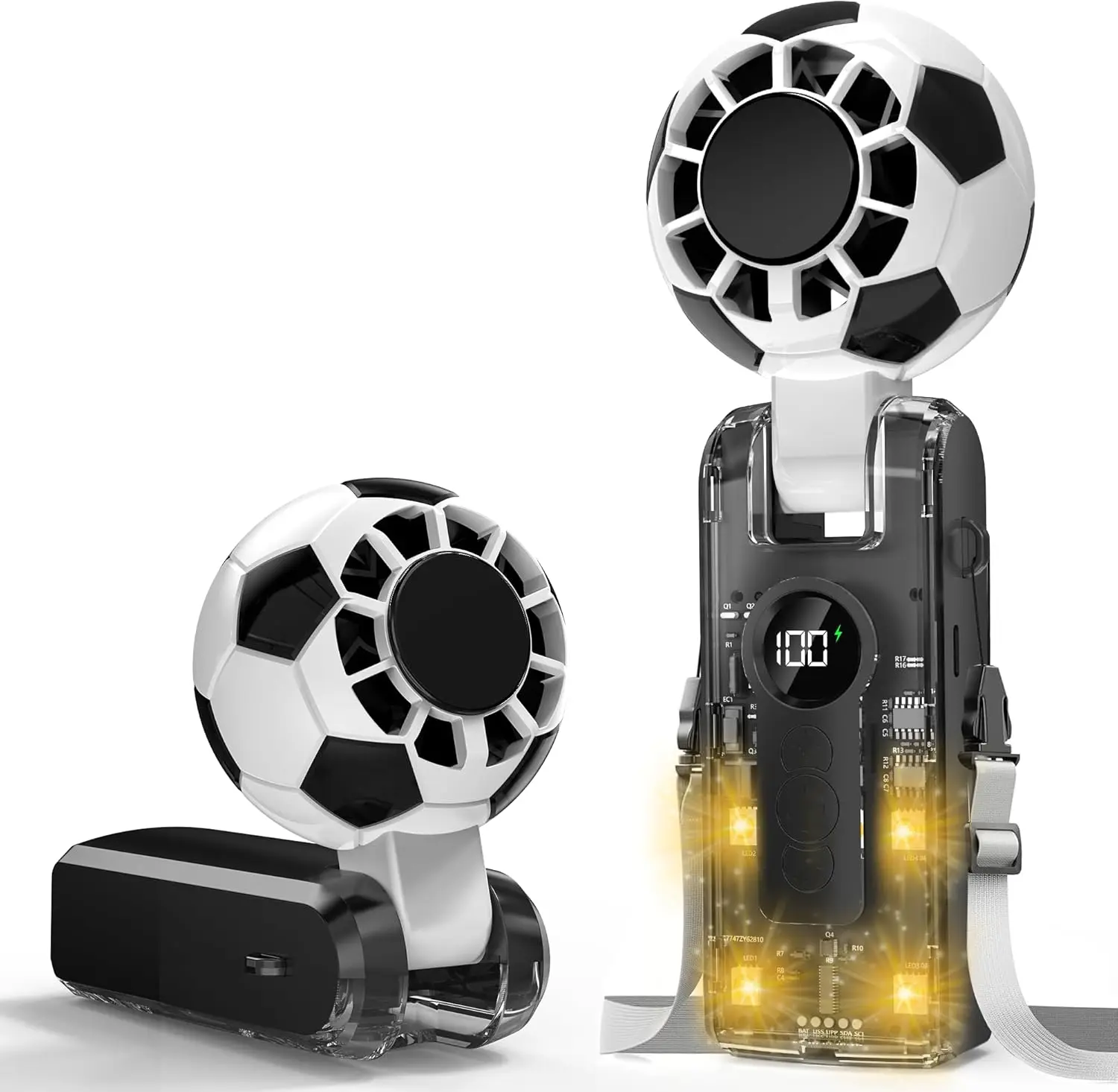 Portable Handheld Turbo Fan with Ice Cooling,5 Speed Battery Rechargeable Foldable,4-Mode LED Lights,Up to 12 Hrs,Small Portable
Portable Handheld Turbo Fan with Ice Cooling,5 Speed Battery Rechargeable Foldable,4-Mode LED Lights,Up to 12 Hrs,Small Portable