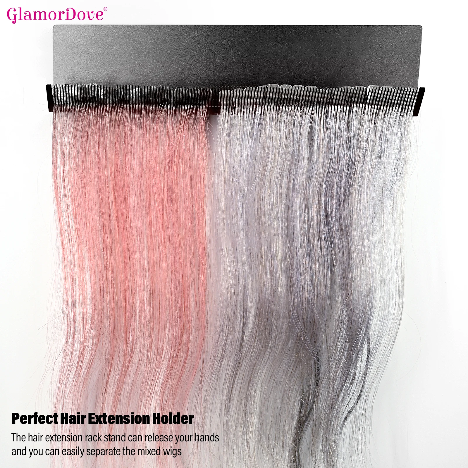 GlamorDove Portable Black Hair Extension Holder for Styling Hair Stands Stainless Steel Hair Extension Display Hair Hanger Tool
GlamorDove Portable Black Hair Extension Holder for Styling Hair Stands Stainless Steel Hair Extension Display Hair Hanger Tool