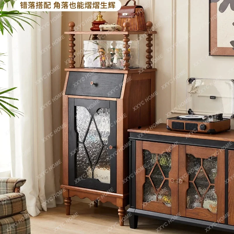 LMedieval solid wood chest display cabinet, living room against the wall, dining side cabinet, household bedroom storage cabine
LMedieval solid wood chest display cabinet, living room against the wall, dining side cabinet, household bedroom storage cabine