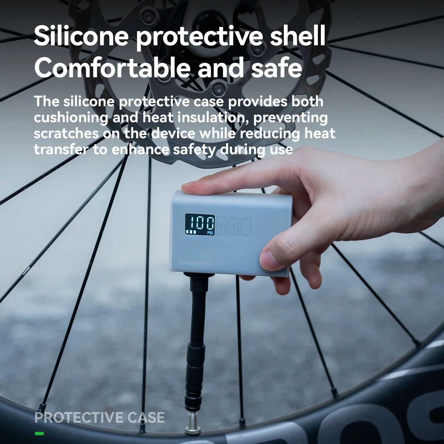 ROCKBROS 120 PSI Electric Pump420mAh Aluminum alloy with Digital Display Pump Portable Bike Air Rechargeable Tire Inflator Pump
ROCKBROS 120 PSI Electric Pump420mAh Aluminum alloy with Digital Display Pump Portable Bike Air Rechargeable Tire Inflator Pump