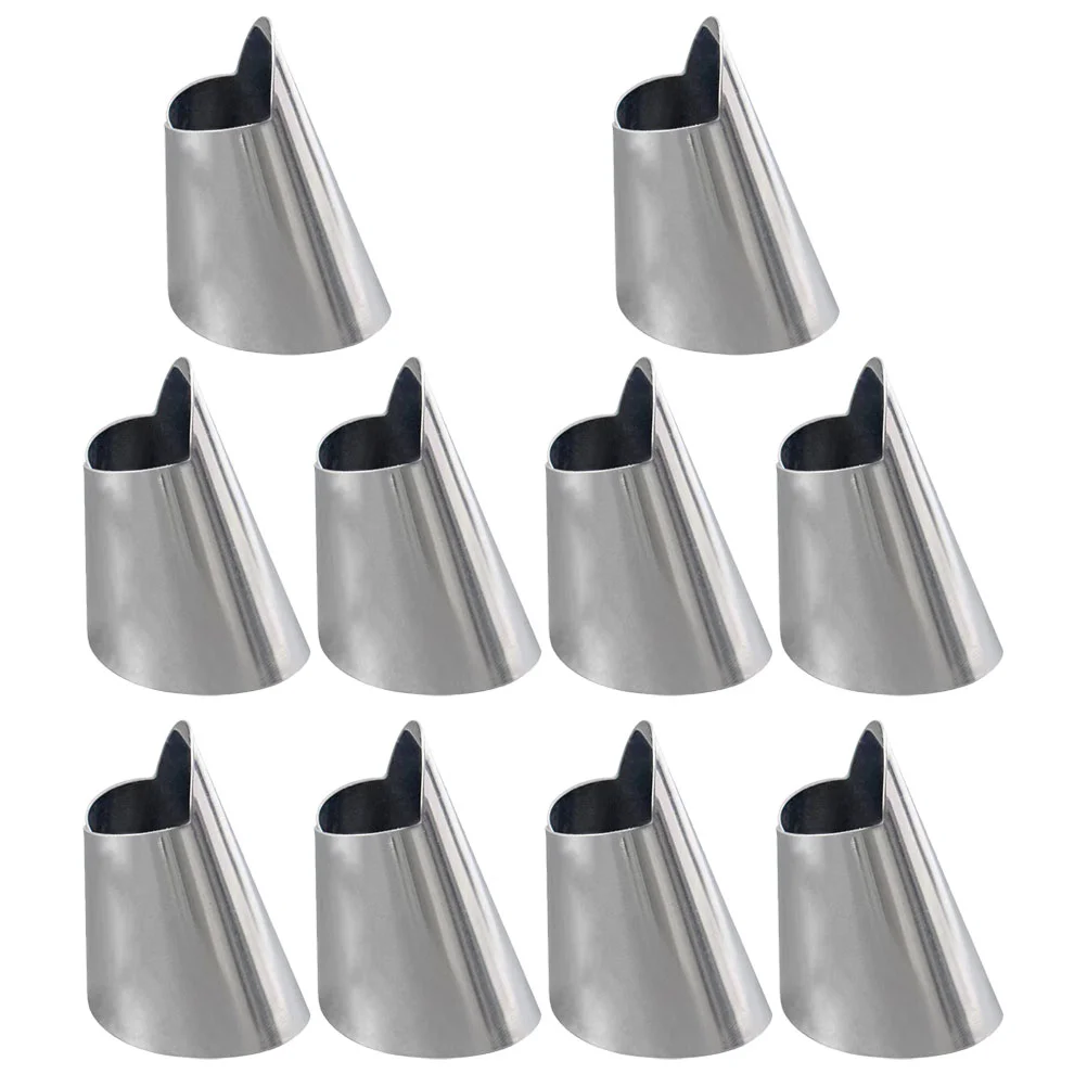 10 Pcs Finger Guard for Chopping Protection Stainless Steel Guards Cutting Sleeves
10 Pcs Finger Guard for Chopping Protection Stainless Steel Guards Cutting Sleeves