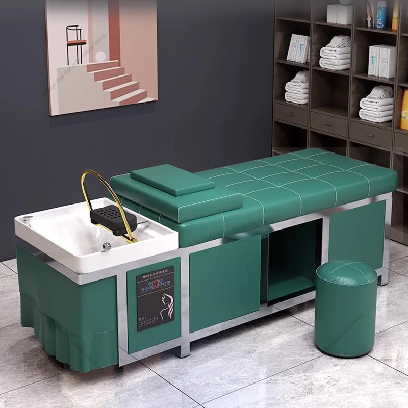 Modern Luxury Shampoo Chairs Nordic Originality Hairdressing Shower Shampoo Bed Hairdressing Salon Furniture Cadeira Salao FYSC
Modern Luxury Shampoo Chairs Nordic Originality Hairdressing Shower Shampoo Bed Hairdressing Salon Furniture Cadeira Salao FYSC