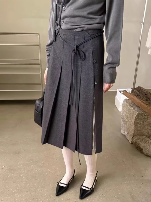 Faionable A-Line Midi Skirt Women's High Waist Slimming Personali Split Pleated Skirt Trendy Commute Sle Polyester Fiber
Faionable A-Line Midi Skirt Women's High Waist Slimming Personali Split Pleated Skirt Trendy Commute Sle Polyester Fiber
