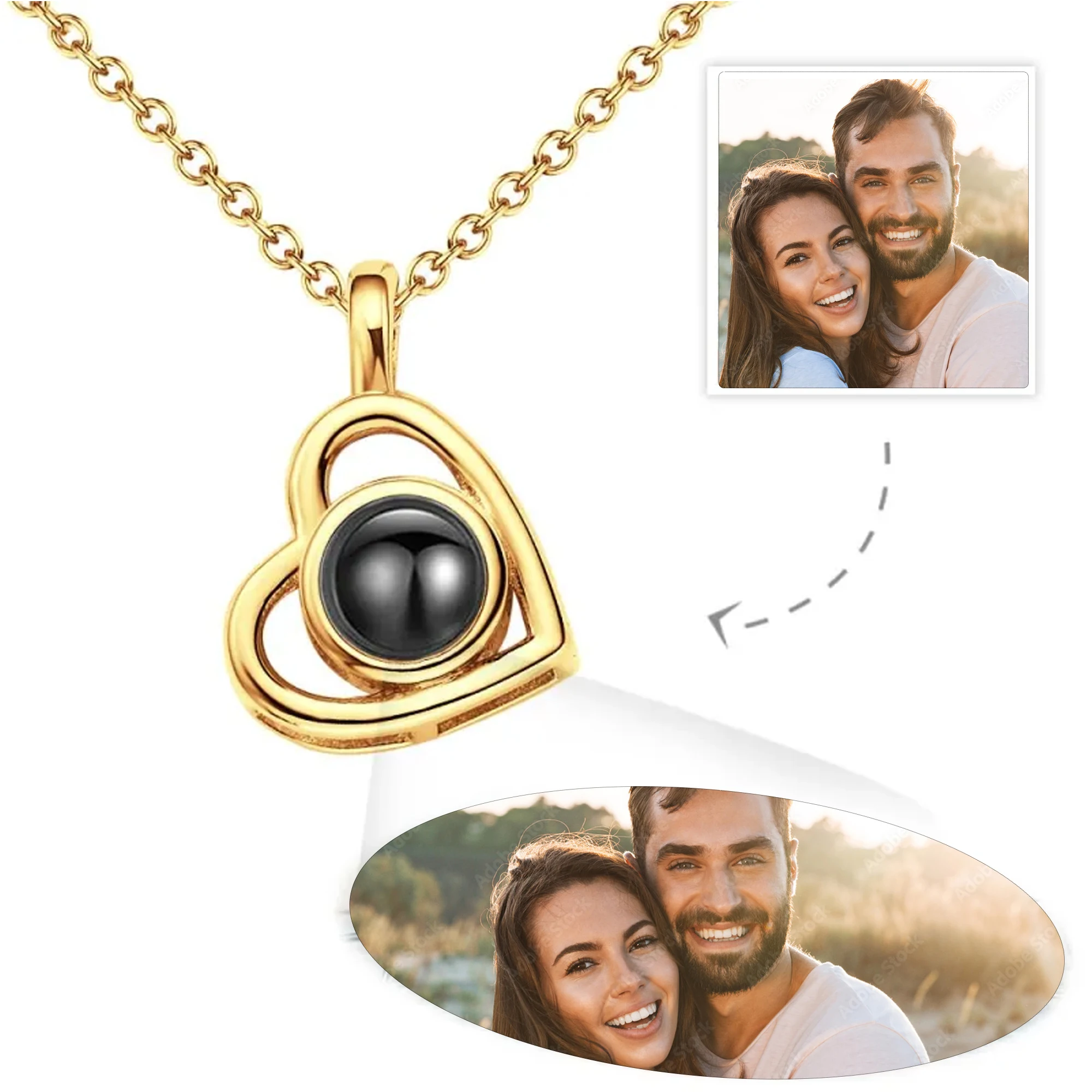 Custom Heart Projection Necklace For Women,Projection Photo Necklace,Personalize Memorial Picture Gift,Best Friend,Birthday Gift
Custom Heart Projection Necklace For Women,Projection Photo Necklace,Personalize Memorial Picture Gift,Best Friend,Birthday Gift