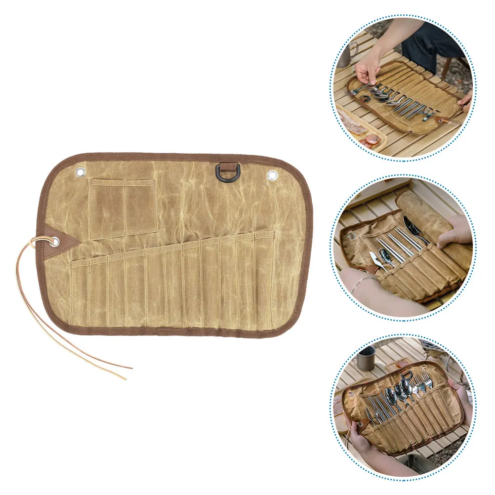 Cutlery Storage Bag Camping ganizer Outdoor Picnic Bag Tableware Set Canvas Folding Pouch Travel Flatware Portable Safe
Cutlery Storage Bag Camping ganizer Outdoor Picnic Bag Tableware Set Canvas Folding Pouch Travel Flatware Portable Safe