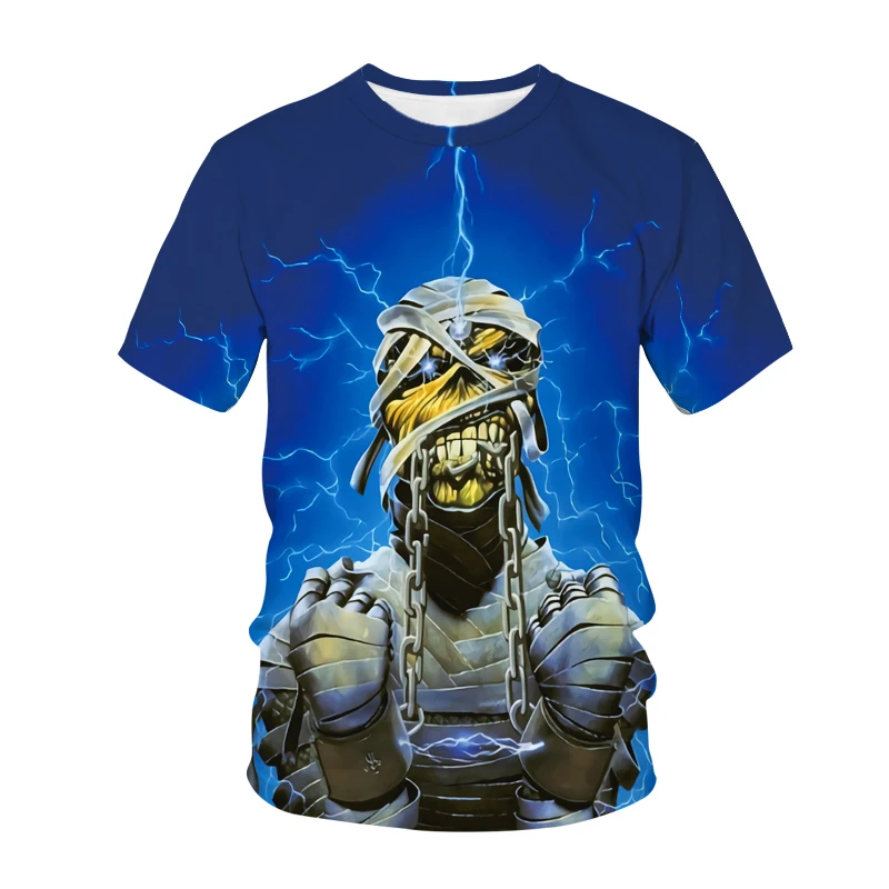 Summer Men's Anime T-shirt - Blue Skull Print,Punk Skeleton Design,Round Neck,Plus Siz
Summer Men's Anime T-shirt - Blue Skull Print,Punk Skeleton Design,Round Neck,Plus Siz