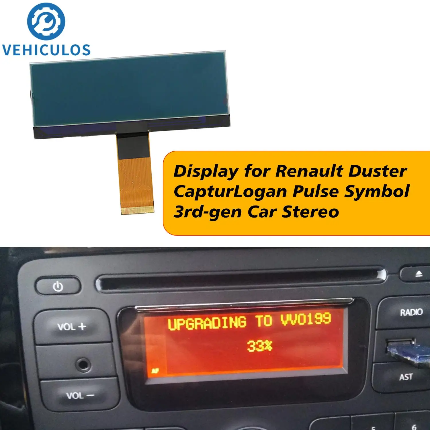 Car Radio Stereo Panel LCD Display Screen AGC-1220RF-A AGC-0060RF-A Fits For Renault Duster Captur Logan Pulse For Dacia Dokker
Car Radio Stereo Panel LCD Display Screen AGC-1220RF-A AGC-0060RF-A Fits For Renault Duster Captur Logan Pulse For Dacia Dokker