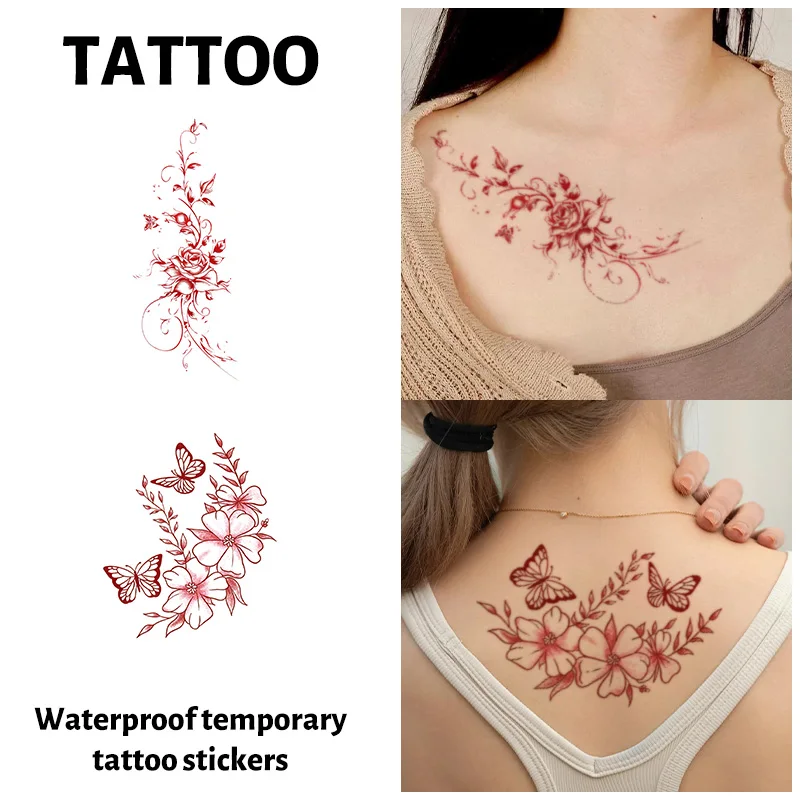 Элегантные временные татуировки-наклейки с цветами, долговечные и водонепроницаемые, реалистичные фальшивые татуировки для женщин, подходят для рук, груди
Элегантные временные татуировки-наклейки с цветами, долговечные и водонепроницаемые, реалистичные фальшивые татуировки для женщин, подходят для рук, груди