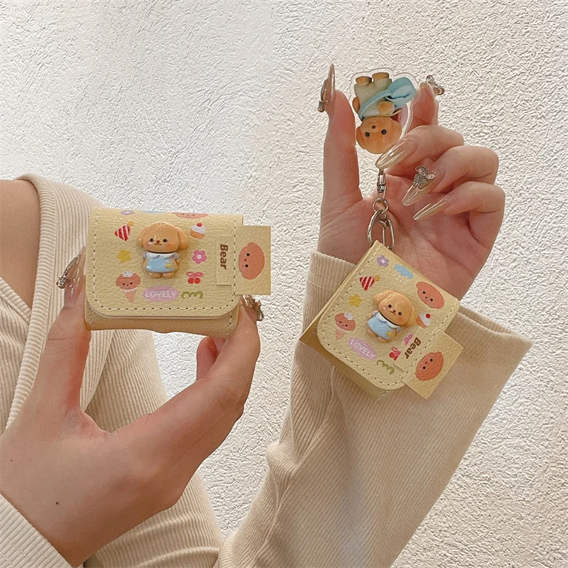 Korean Cute Dog Earphone Case for Apple Airpods Cover with Pendant Leather Headphone Charging Cases for Apple Airpods 4 3 Pro 2
Korean Cute Dog Earphone Case for Apple Airpods Cover with Pendant Leather Headphone Charging Cases for Apple Airpods 4 3 Pro 2
