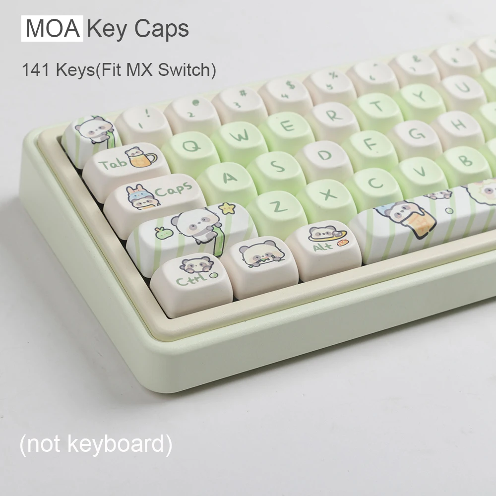 Набор колпачков для клавиш Green Panda MOA, милый профиль PBT, 141 клавишные колпачки для механической клавиатуры MX
Набор колпачков для клавиш Green Panda MOA, милый профиль PBT, 141 клавишные колпачки для механической клавиатуры MX