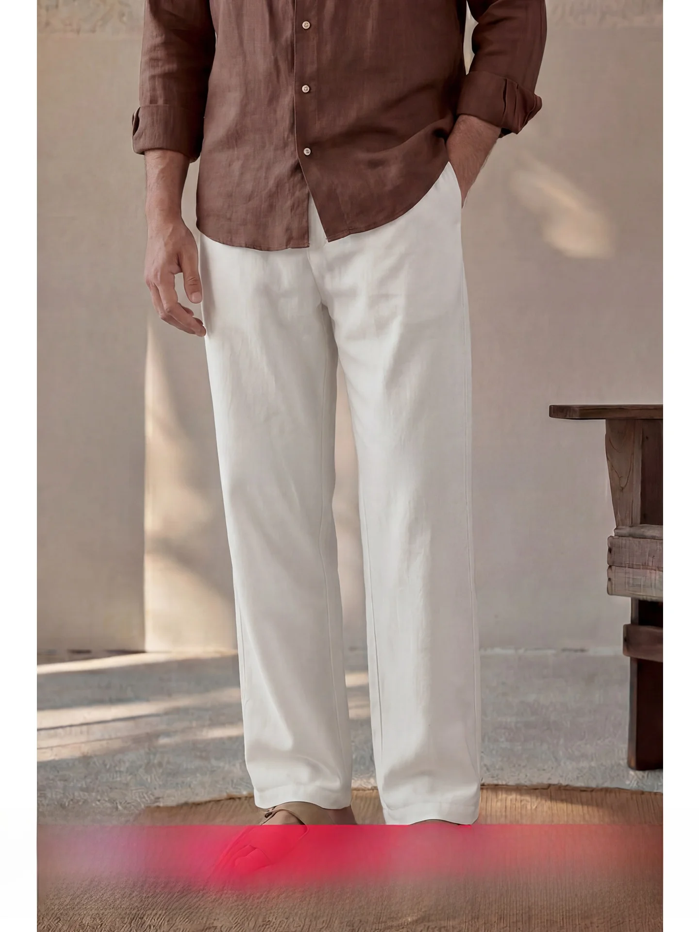 Men's Casual Pants Loose Straight Leg Linen Summer Wear Comfortable Breathable Fashionable Straight Tube Trousers
Men's Casual Pants Loose Straight Leg Linen Summer Wear Comfortable Breathable Fashionable Straight Tube Trousers