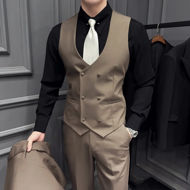 Slim Fit Suit Vest Set Men's Wedding Best Man Formal Business Casual Large Size Workwear Vest Professional Clothing
Slim Fit Suit Vest Set Men's Wedding Best Man Formal Business Casual Large Size Workwear Vest Professional Clothing